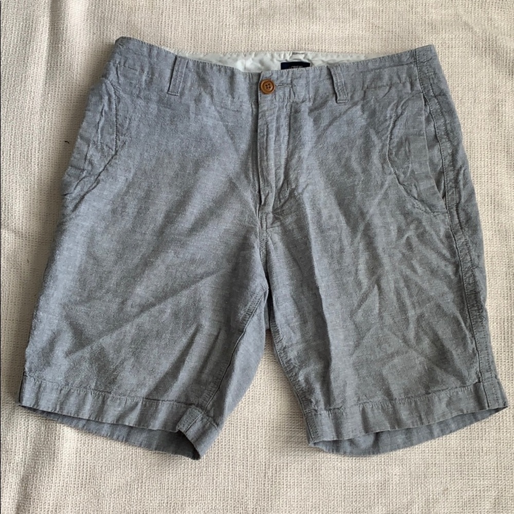 J. Crew linen gray shorts